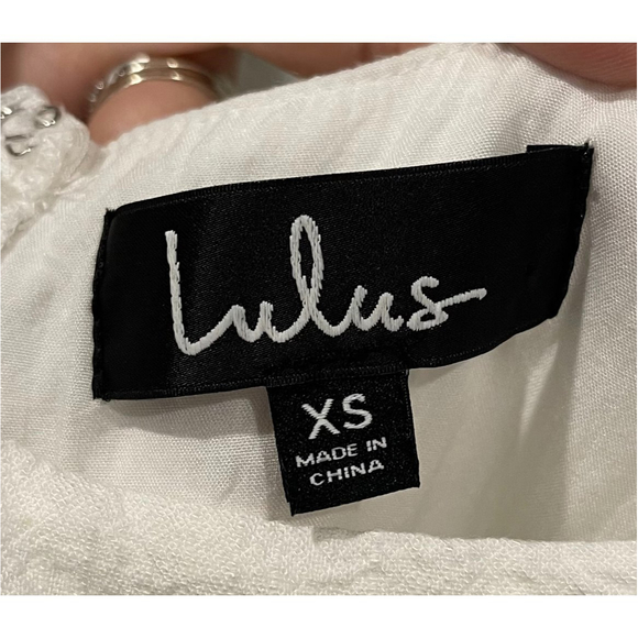 LULUS Fee The Sunshine White Tassel Mini Dress - Picture 6 of 7